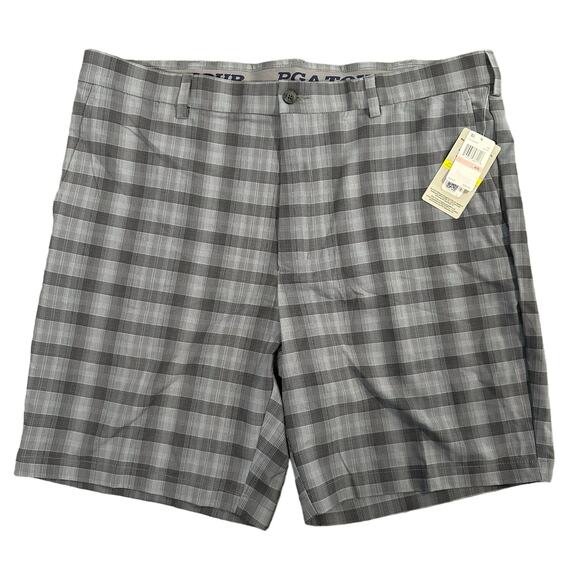 PGA Tour Men's Moisture Wicking Stretch Plaid Golf Shorts Size 40 $68 - Picture 2 of 9